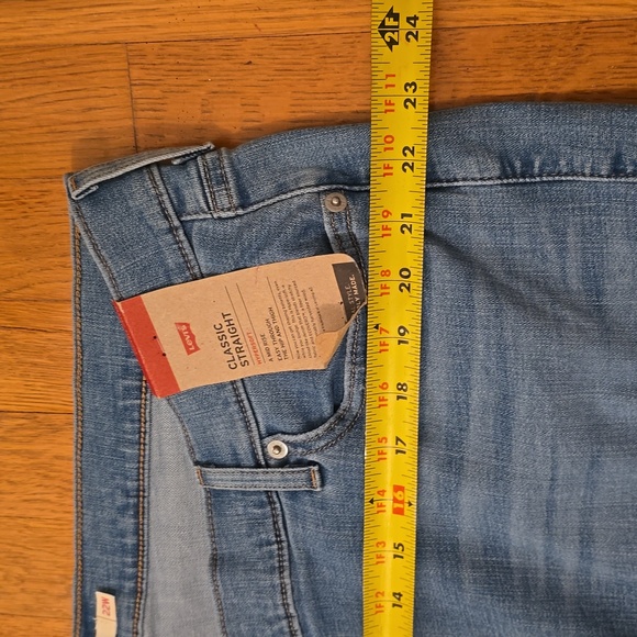 LEVI'S BRAND SIGNATURE WOMENS PLUS SIZE BLUE JEANS CLASSIC STRAIGHT FIT SIZE 22W - Picture 14 of 16